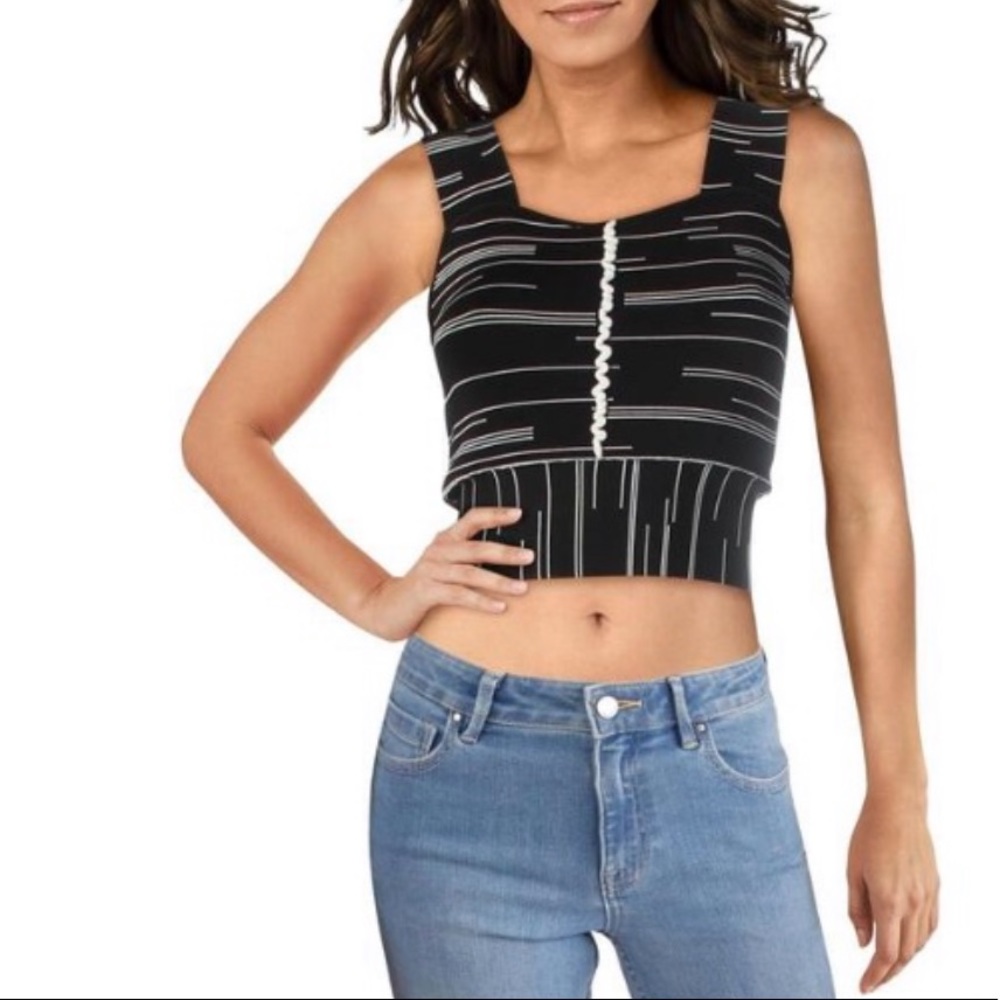 Yigal Azrouel Crop Tank Top Size Medium NWT